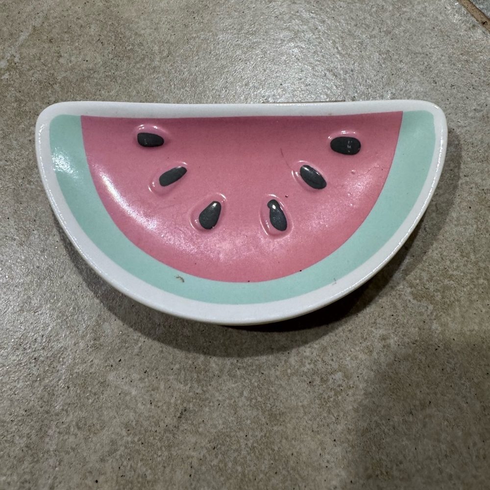 Watermelon Shaped Ceramic Dish